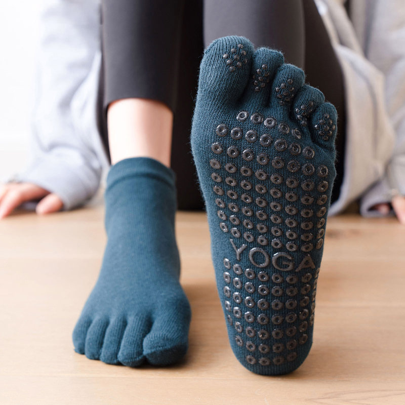 Fitness Yoga Pilates - 안티-슬립 여성 필라테스 양말 다섯 발가락