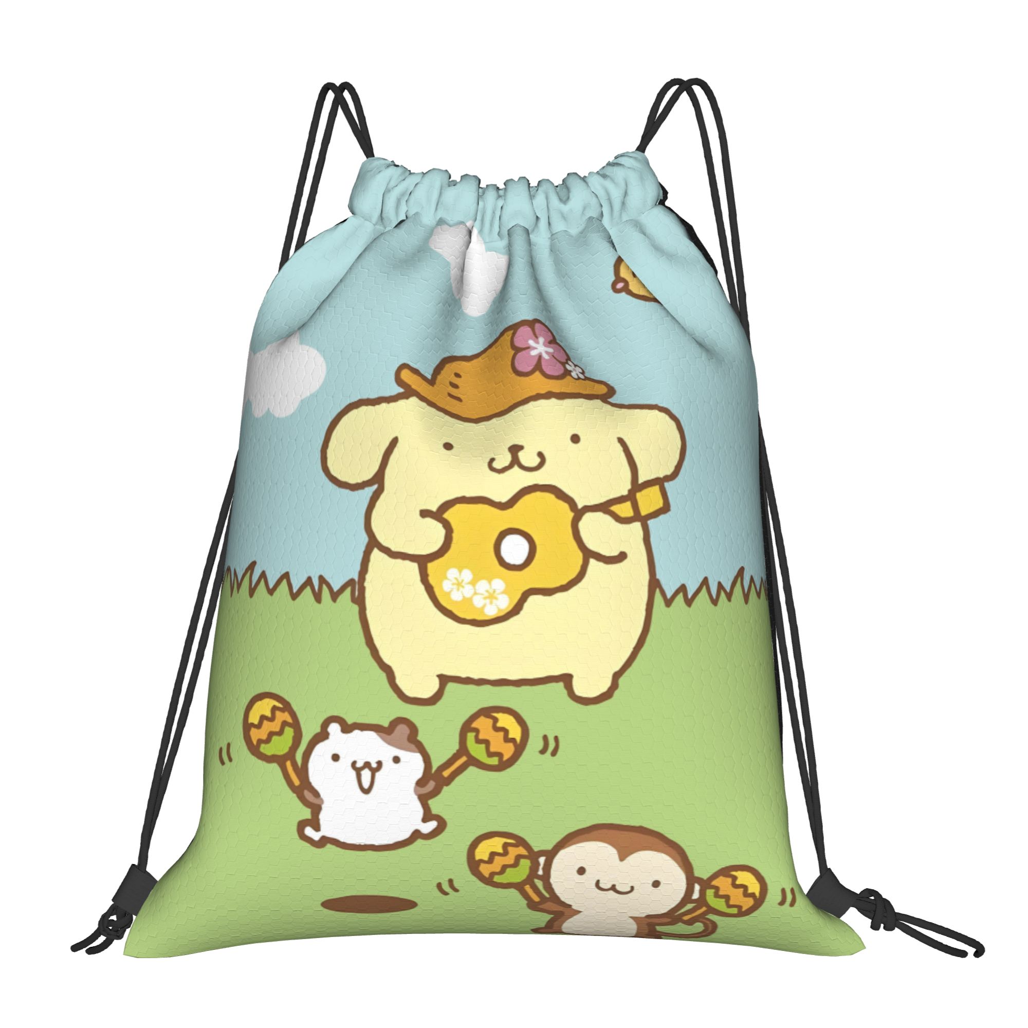 Yoga Fitness Bag - 맞춤형 P-Pompompurines Drawstring 배낭 가방 남성
