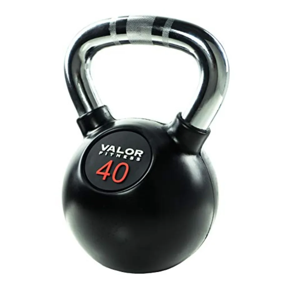 Kettlebell - 크롬 케틀벨 40lb 홈짐용 고무 코팅