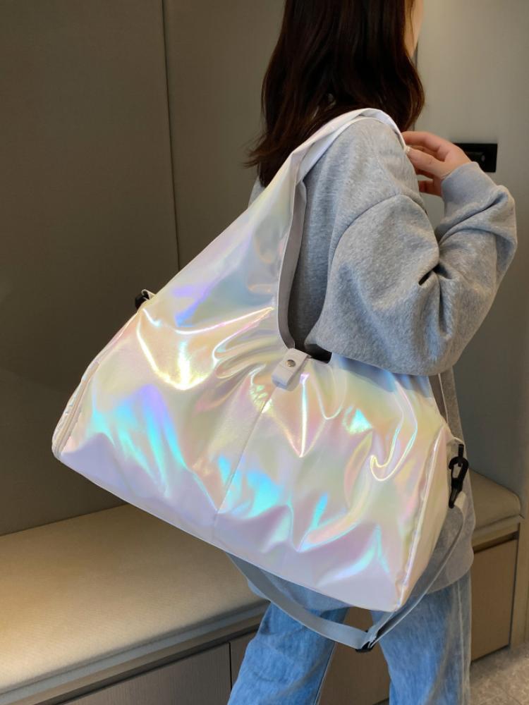 광택 피트니스 가방 여성용 대용량 경량 패셔너블 핸드헬 - Yoga Fitness Bag 리뷰 및 가격
