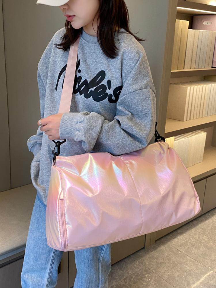 광택 피트니스 가방 여성용 대용량 경량 패셔너블 핸드헬 - Yoga Fitness Bag 리뷰 및 가격