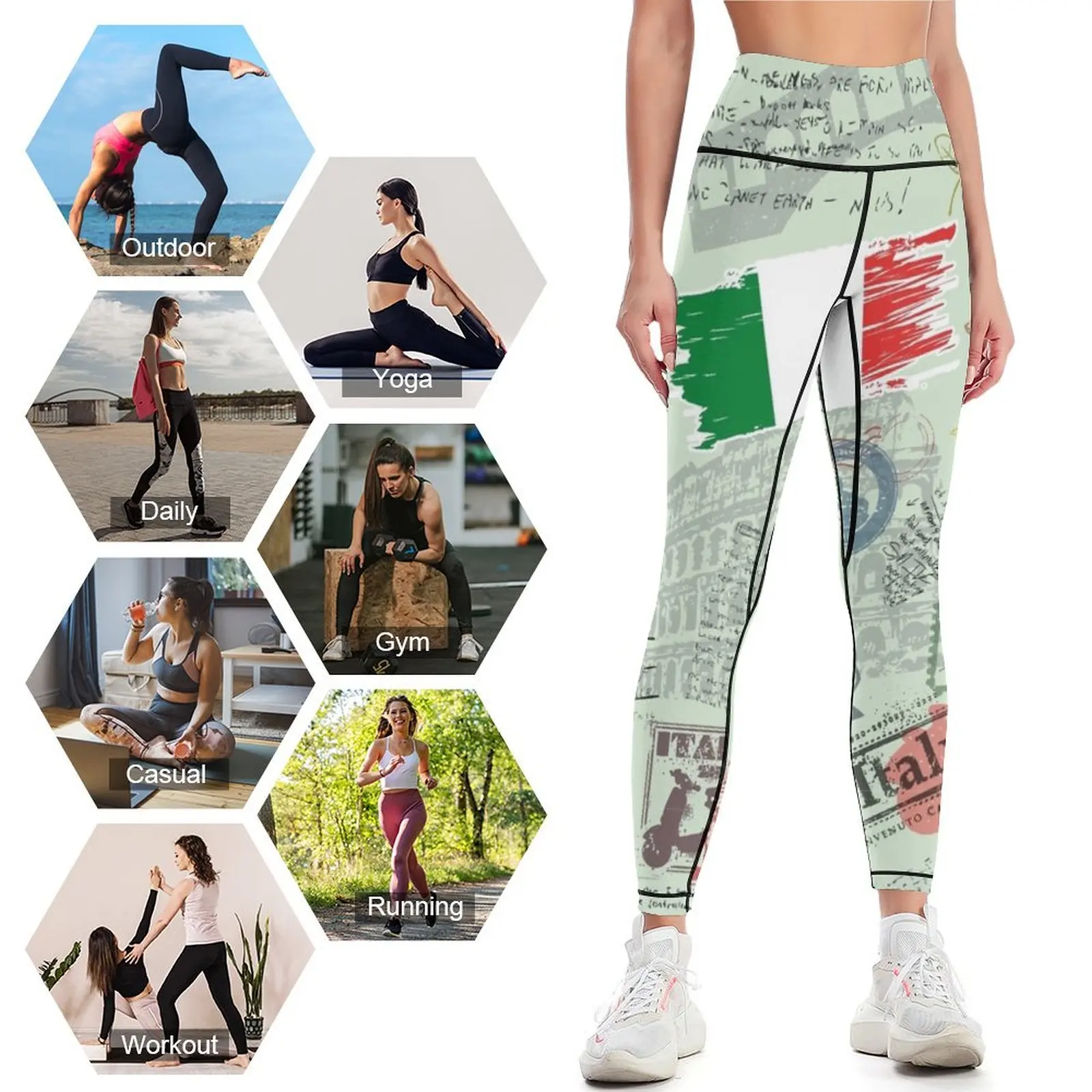 월드 트래블 - 이탈리아 - 디자인 레깅스 체육복 피트 - Yoga Fitness World 리뷰 및 가격