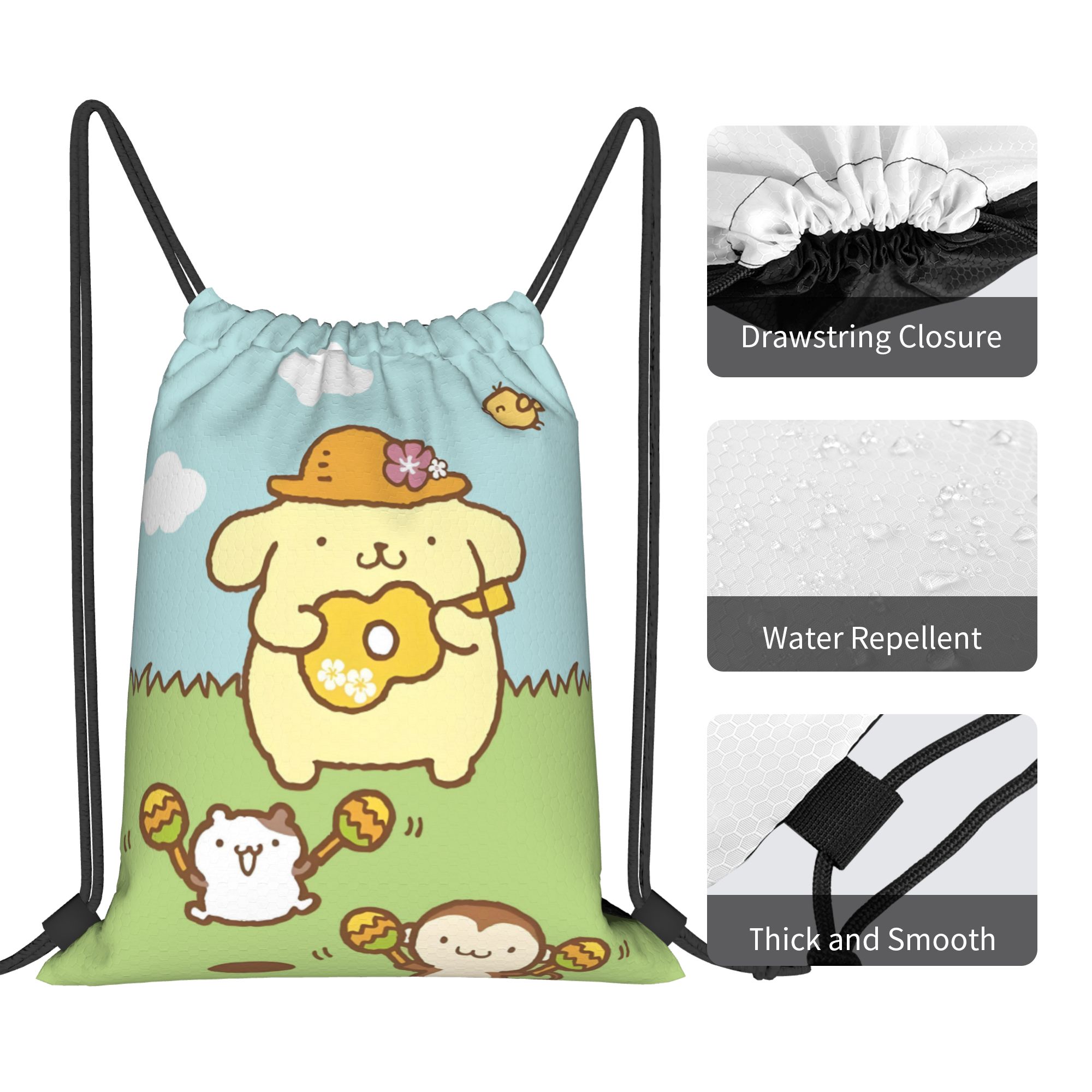 맞춤형 P-Pompompurines Drawstring - Yoga Fitness Bag 리뷰 및 가격