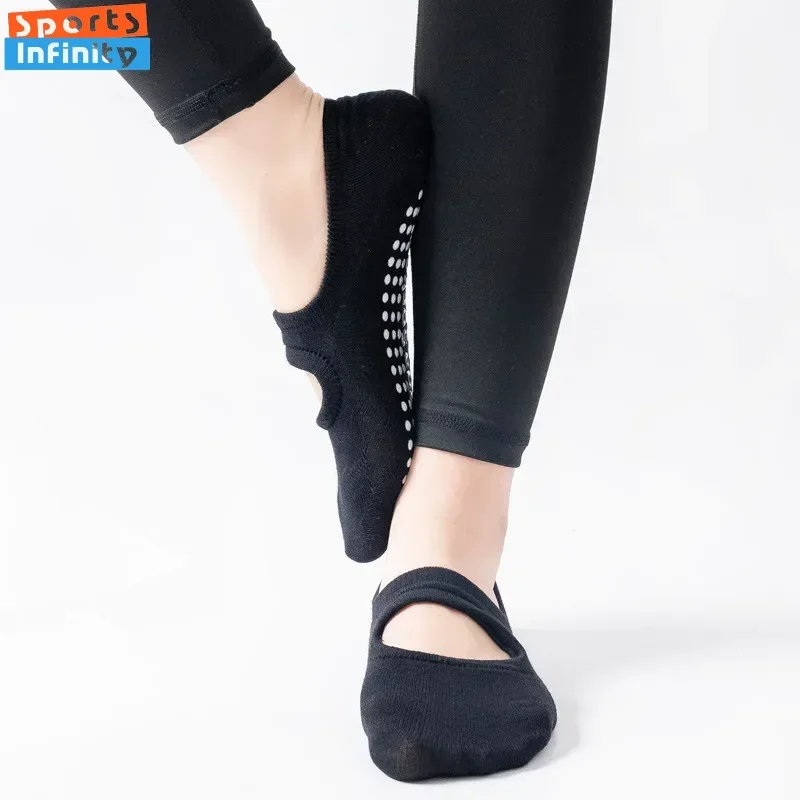 여성용 실리콘 미끄럼 방지 패션 백리스 요가 양말, 필 - Fitness Yoga Pilates 리뷰 및 가격