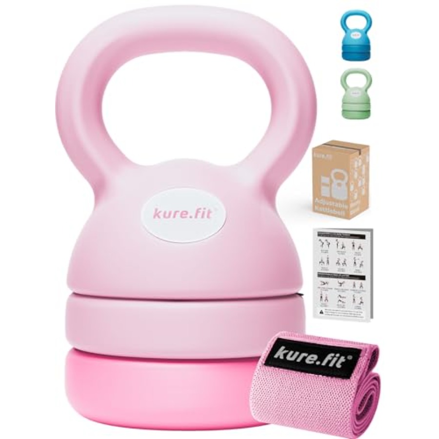 홈 필라테스용 핑크색 조절 가능 케틀벨 5lb~12lb - Kettlebell 리뷰 및 가격