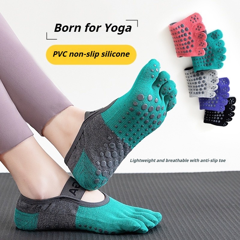 전문가용 필라테스 미끄럼 방지 5개 손가락 발목 양말  - Fitness Yoga Pilates 리뷰 및 가격