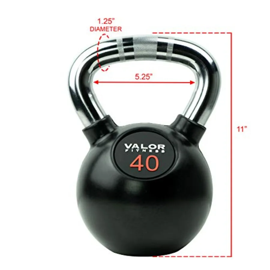 크롬 케틀벨 40lb 홈짐용 고무 코팅 및 크롬 도금  - Kettlebell 리뷰 및 가격